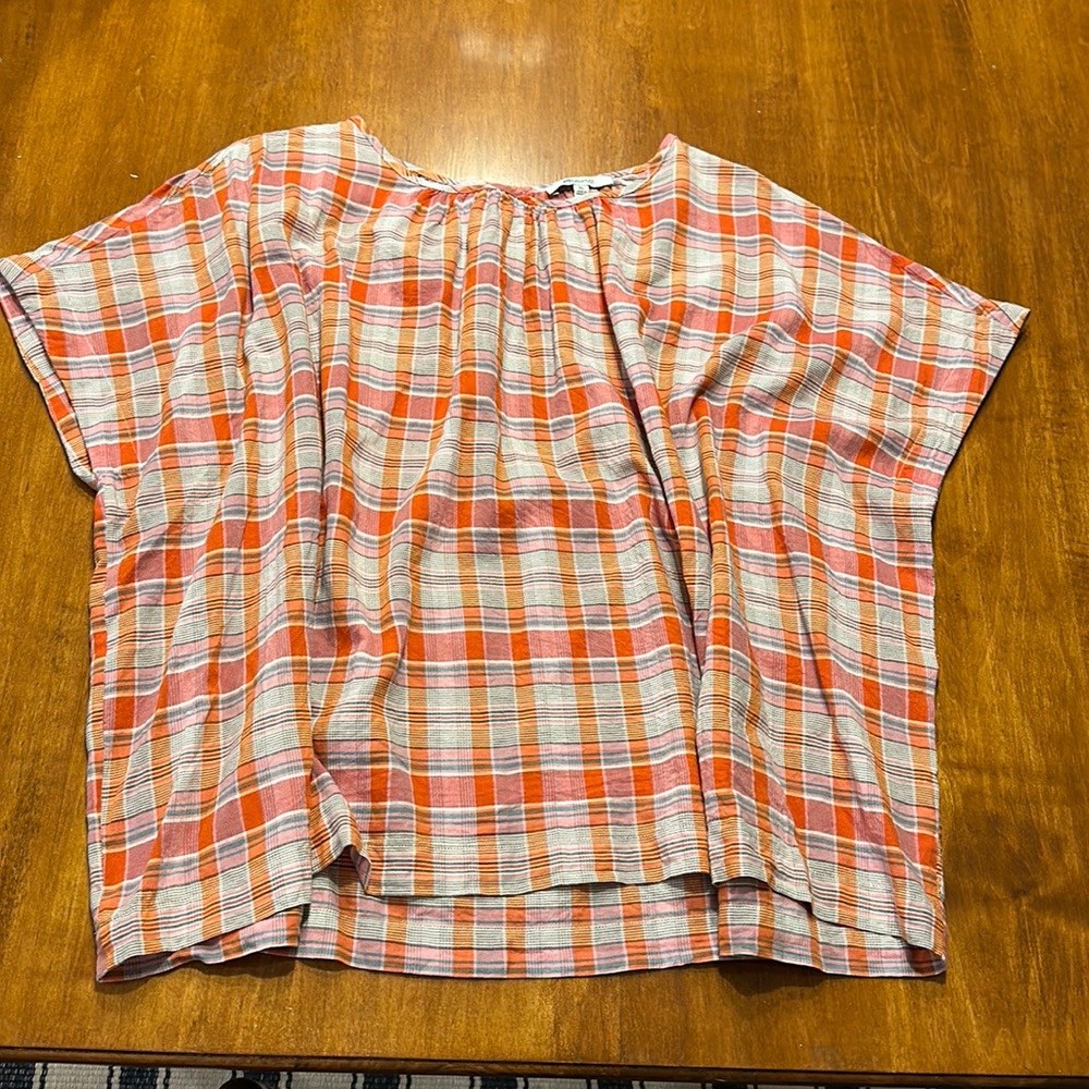 Madewell Plaid Blouse Size XL